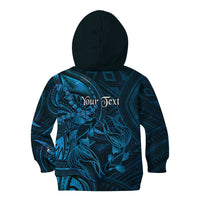Personalised Polynesia Zodiac Pisces Kid Hoodie Galaxy Polynesian Pattern Chest Tattoo Style LT14 - Polynesian Pride