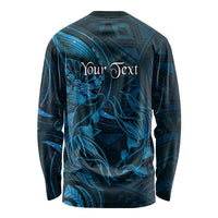 Personalised Polynesia Zodiac Pisces Long Sleeve Shirt Galaxy Polynesian Pattern Chest Tattoo Style LT14 - Polynesian Pride