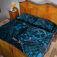 Personalised Polynesia Zodiac Pisces Quilt Bed Set Galaxy Polynesian Pattern Chest Tattoo Style LT14 - Polynesian Pride