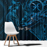 Personalised Polynesia Zodiac Pisces Window Curtain Galaxy Polynesian Pattern Chest Tattoo Style LT14 - Polynesian Pride