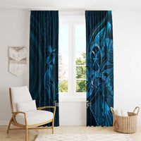 Personalised Polynesia Zodiac Pisces Window Curtain Galaxy Polynesian Pattern Chest Tattoo Style LT14 - Polynesian Pride