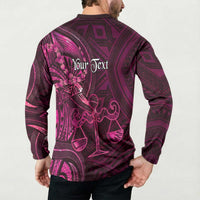 Personalised Polynesia Zodiac Libra Button Sweatshirt Galaxy Polynesian Pattern Chest Tattoo Style LT14 - Polynesian Pride