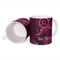 Personalised Polynesia Zodiac Libra Ceramic Mug Galaxy Polynesian Pattern Chest Tattoo Style