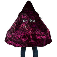 Personalised Polynesia Zodiac Libra Cloak Galaxy Polynesian Pattern Chest Tattoo Style LT14 Unisex Pink - Polynesian Pride