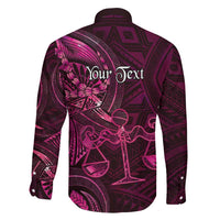 Personalised Polynesia Zodiac Libra Family Matching Puletasi and Hawaiian Shirt Galaxy Polynesian Pattern Chest Tattoo Style LT14 - Polynesian Pride