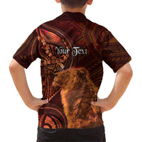 Personalised Polynesia Zodiac Leo Family Matching Tank Maxi Dress and Hawaiian Shirt Galaxy Polynesian Pattern Chest Tattoo Style LT14 - Polynesian Pride