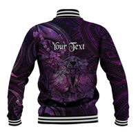 Personalised Polynesia Zodiac Virgo Baseball Jacket Galaxy Polynesian Pattern Chest Tattoo Style
