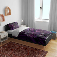 Personalised Polynesia Zodiac Virgo Bedding Set Galaxy Polynesian Pattern Chest Tattoo Style