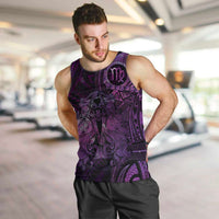 Personalised Polynesia Zodiac Virgo Men Tank Top Galaxy Polynesian Pattern Chest Tattoo Style