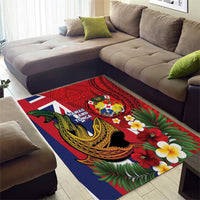 Hawaii And Tonga Area Rug Shark Tattoo With Tongan Coat Of Arms