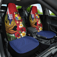 Hawaii And Tonga Car Seat Cover Shark Tattoo With Tongan Coat Of Arms