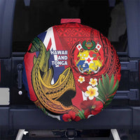 Hawaii And Tonga Spare Tire Cover Shark Tattoo With Tongan Coat Of Arms
