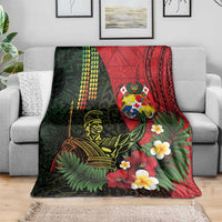 Hawaii And Tonga Blanket King Kamehameha Tribal Ngatu Pattern