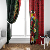 Hawaii And Tonga Window Curtain King Kamehameha Tribal Ngatu Pattern