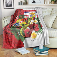 Hawaii And Tonga Blanket King Kalakaua Tribal Gecko Tongan Ngatu