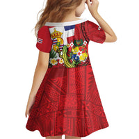 Hawaii And Tonga Family Matching Mermaid Dress and Hawaiian Shirt King Kalakaua Tribal Gecko Tongan Ngatu