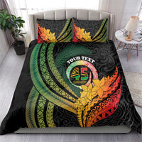 Personalised Vanuatu Independence Day Bedding Set July 30 Pig Tusk Long God Yumi Stanap LT14 - Polynesian Pride