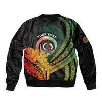 Personalised Vanuatu Independence Day Bomber Jacket July 30 Pig Tusk Long God Yumi Stanap LT14 - Polynesian Pride