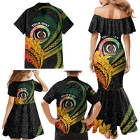 Personalised Vanuatu Independence Day Family Matching Mermaid Dress and Hawaiian Shirt July 30 Pig Tusk Long God Yumi Stanap LT14 - Polynesian Pride