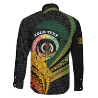 Personalised Vanuatu Independence Day Family Matching Mermaid Dress and Hawaiian Shirt July 30 Pig Tusk Long God Yumi Stanap LT14 - Polynesian Pride