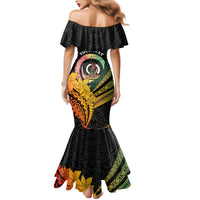 Personalised Vanuatu Independence Day Family Matching Mermaid Dress and Hawaiian Shirt July 30 Pig Tusk Long God Yumi Stanap LT14 - Polynesian Pride