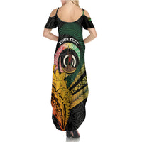 Personalised Vanuatu Independence Day Family Matching Summer Maxi Dress and Hawaiian Shirt July 30 Pig Tusk Long God Yumi Stanap LT14 - Polynesian Pride