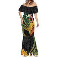 Personalised Vanuatu Independence Day Mermaid Dress July 30 Pig Tusk Long God Yumi Stanap