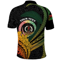 Personalised Vanuatu Independence Day Polo Shirt July 30 Pig Tusk Long God Yumi Stanap LT14 - Polynesian Pride