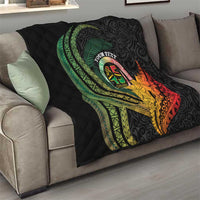 Personalised Vanuatu Independence Day Quilt July 30 Pig Tusk Long God Yumi Stanap LT14 - Polynesian Pride