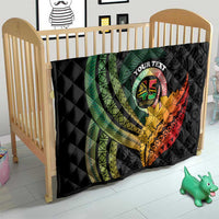 Personalised Vanuatu Independence Day Quilt July 30 Pig Tusk Long God Yumi Stanap LT14 - Polynesian Pride