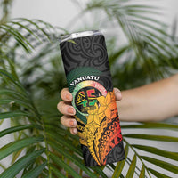 Personalised Vanuatu Independence Day Skinny Tumbler July 30 Pig Tusk Long God Yumi Stanap