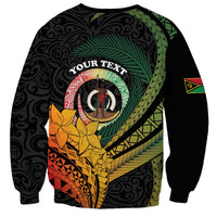 Personalised Vanuatu Independence Day Sweatshirt July 30 Pig Tusk Long God Yumi Stanap LT14 - Polynesian Pride