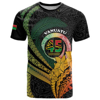 Personalised Vanuatu Independence Day T Shirt July 30 Pig Tusk Long God Yumi Stanap LT14 Black - Polynesian Pride