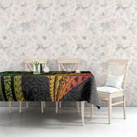 Personalised Vanuatu Independence Day Tablecloth July 30 Pig Tusk Long God Yumi Stanap LT14 - Polynesian Pride