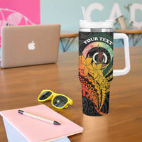 Personalised Vanuatu Independence Day Tumbler With Handle July 30 Pig Tusk Long God Yumi Stanap LT14 - Polynesian Pride