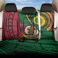 Halo Vanuatu Back Car Seat Cover Happy 46th Independence Anniversary LT14 One Size Black - Polynesian Pride