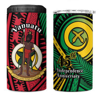 Halo Vanuatu 4 in 1 Can Cooler Tumbler Happy 46th Independence Anniversary LT14 One Size: 16 oz Black - Polynesian Pride