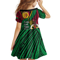 Halo Vanuatu Family Matching Off Shoulder Short Dress and Hawaiian Shirt Happy 46th Independence Anniversary LT14 - Polynesian Pride