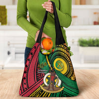Halo Vanuatu Grocery Bag Happy 46th Independence Anniversary LT14 - Polynesian Pride