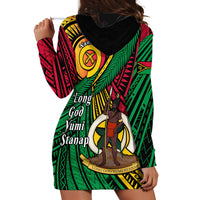 Halo Vanuatu Hoodie Dress Happy 46th Independence Anniversary LT14 - Polynesian Pride