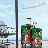 Halo Vanuatu Luggage Cover Happy 46th Independence Anniversary LT14 - Polynesian Pride