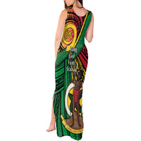 Halo Vanuatu Tank Maxi Dress Happy 46th Independence Anniversary LT14 - Polynesian Pride