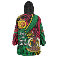 Halo Vanuatu Wearable Blanket Hoodie Happy 46th Independence Anniversary LT14 - Polynesian Pride