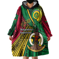 Halo Vanuatu Wearable Blanket Hoodie Happy 46th Independence Anniversary LT14 - Polynesian Pride