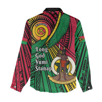 Halo Vanuatu Women Casual Shirt Happy 46th Independence Anniversary LT14 - Polynesian Pride