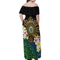 Lalawigan ng Palawan Family Matching Off Shoulder Maxi Dress and Hawaiian Shirt Philippines Province Land of Promise