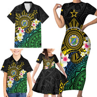 Lalawigan ng Palawan Family Matching Short Sleeve Bodycon Dress and Hawaiian Shirt Philippines Province Land of Promise