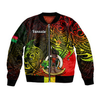 Polynesian Pride Vanuatu Bomber Jacket Reggae Polynesia Long God Yumi Stanap LT14 Unisex Reggae - Polynesian Pride