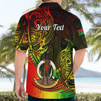 Personalised Vanuatu Hawaiian Shirt Reggae Polynesia Long God Yumi Stanap LT14 - Polynesian Pride