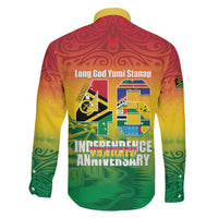 Vanuatu Indipendens Dei Family Matching Off Shoulder Short Dress and Hawaiian Shirt Yumi 46th Independence Anniversary LT14 - Polynesian Pride
